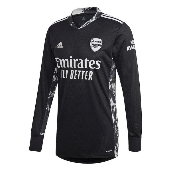 Camiseta Arsenal Replica Primera Ropa ML Portero 2020/21 Negro